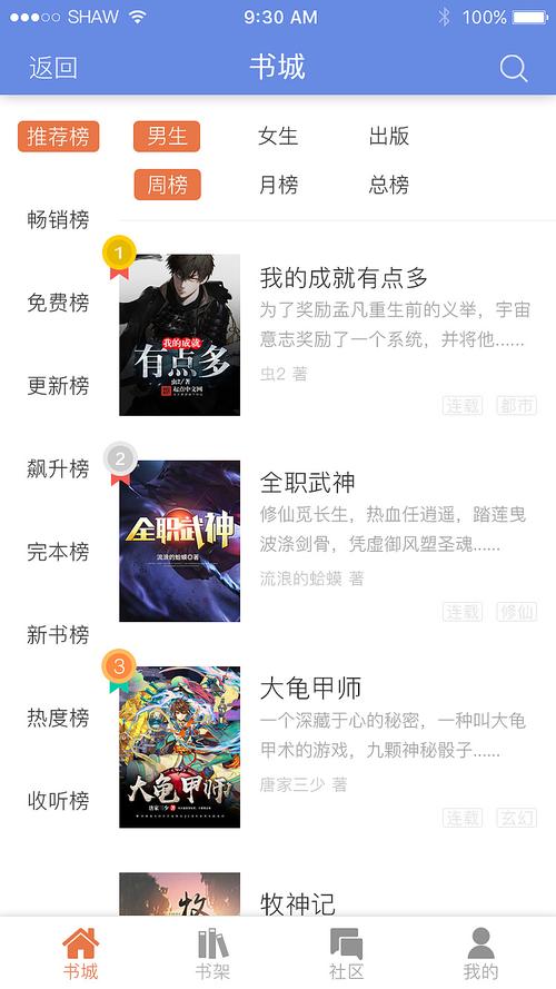最好看的小说app软件排行榜