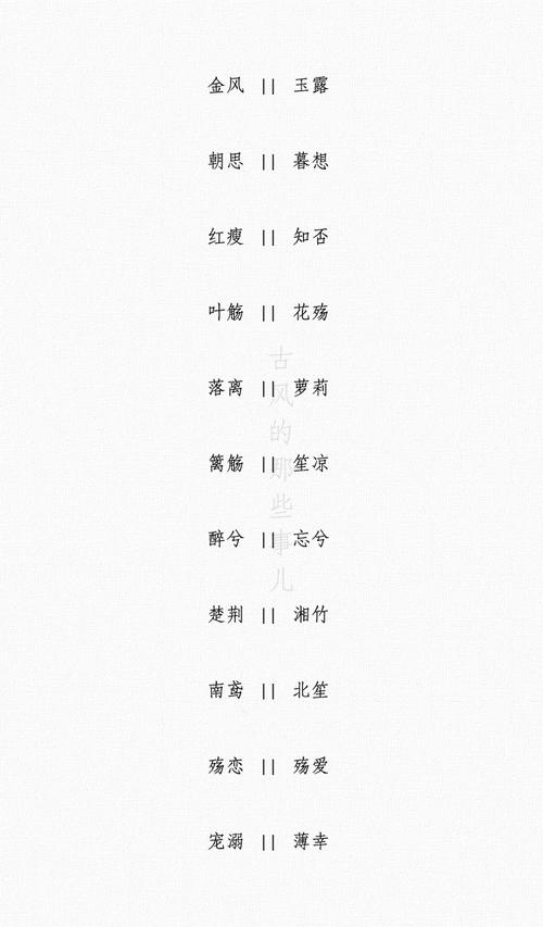 好听的游戏名字男女古风（好听的游戏名字男女古风两个字）