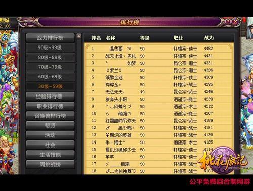 17173网络游戏排行榜