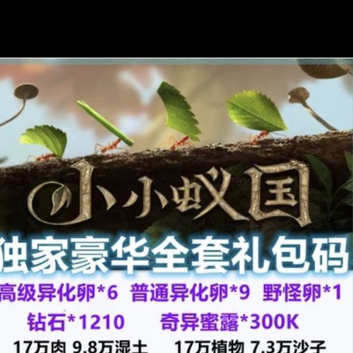 小小蚁国vip专属礼包（小小蚁国手游）